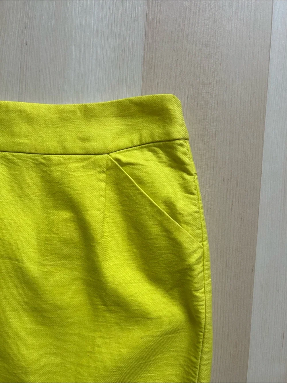 J. Crew Neon Yellow Pencil Skirt